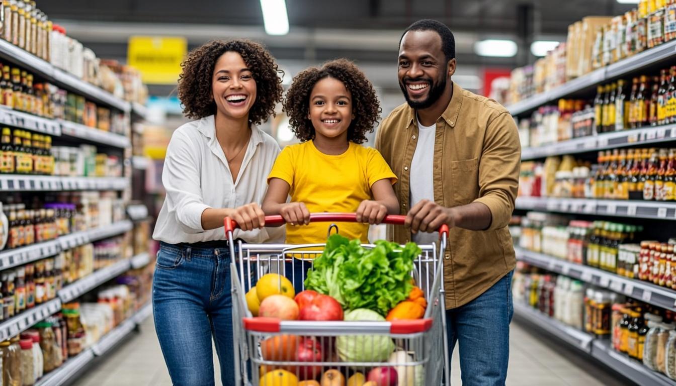 Famille shopping chez SUPER FAMILLE OR