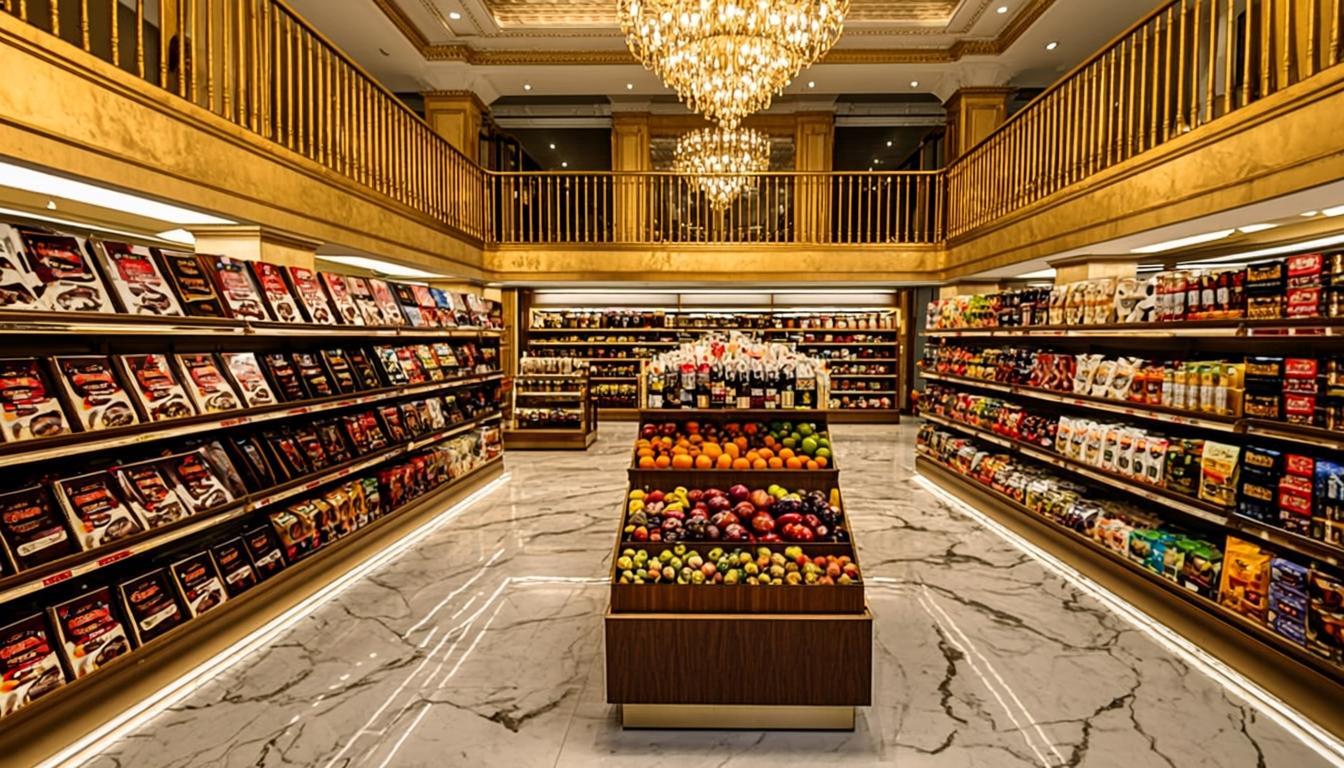 Intérieur du supermarché SUPER FAMILLE OR